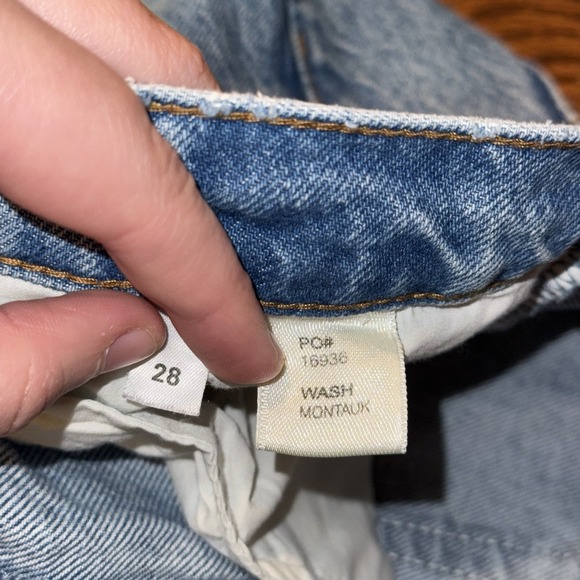 Reformation Kris Relaxed Curve Seamed Jean Barrel Womens 28 Light Blue Wash - Picture 4 of 9